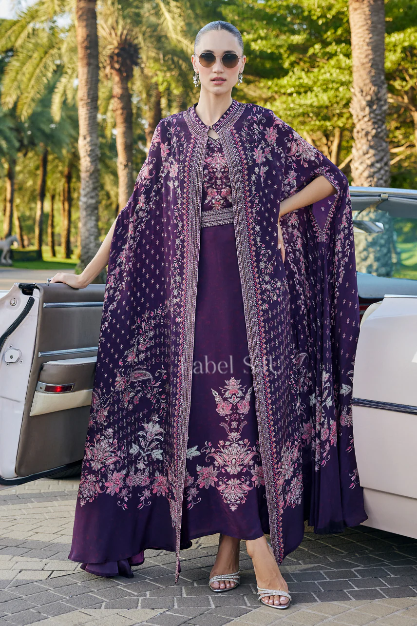 Slay It Easy-Printed Gown Jacket