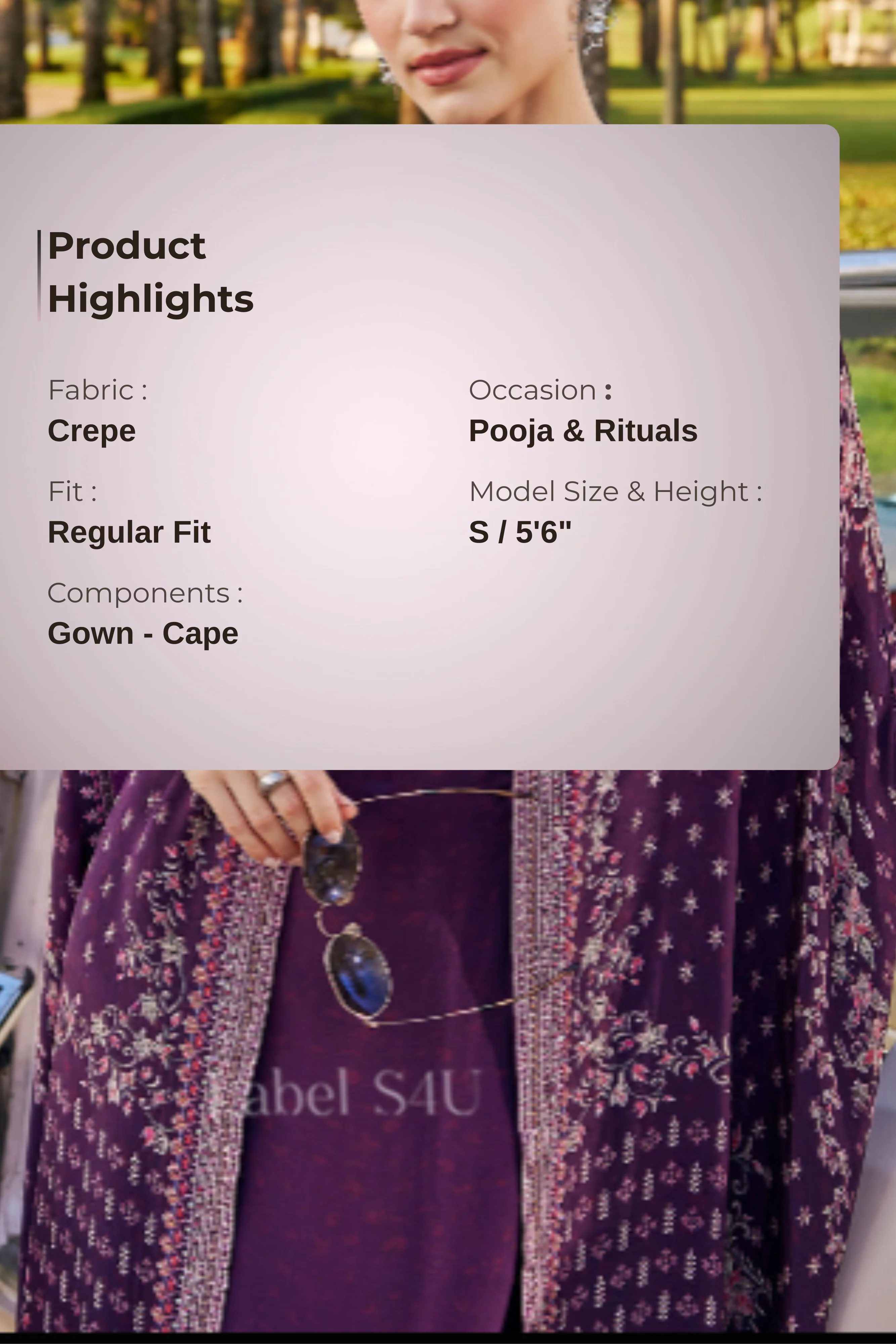 Slay It Easy-Printed Gown Jacket - Image 4