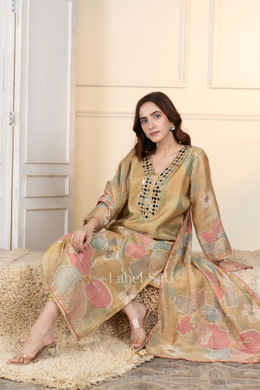 Gulzarish Printed-Suit Set - Image 3