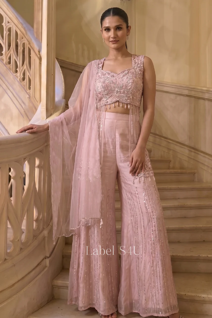 Aarzoo Handwork-Indo-Western Set - Image 3