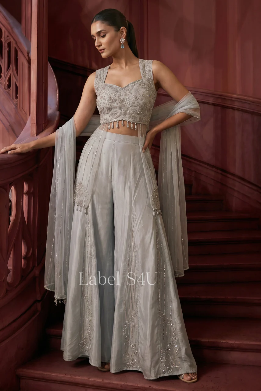 Aarzoo Handwork-Indo-Western Set - Image 4