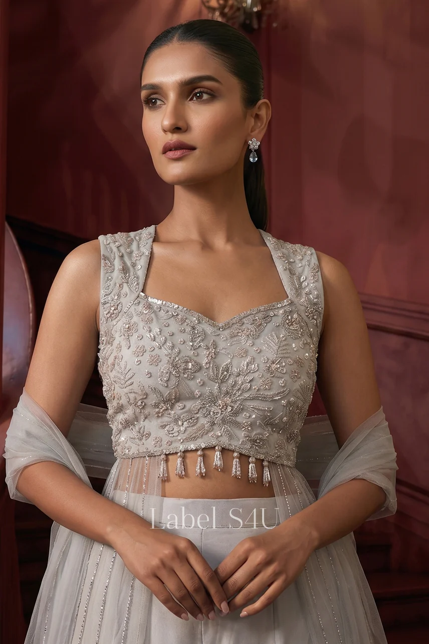 Aarzoo Handwork-Indo-Western Set - Image 5