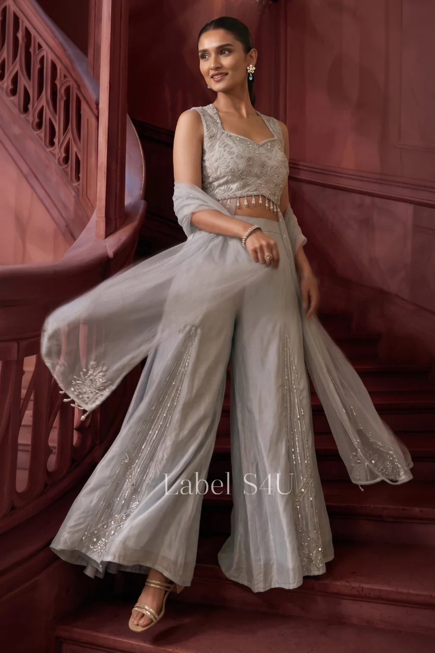 Aarzoo Handwork-Indo-Western Set - Image 6