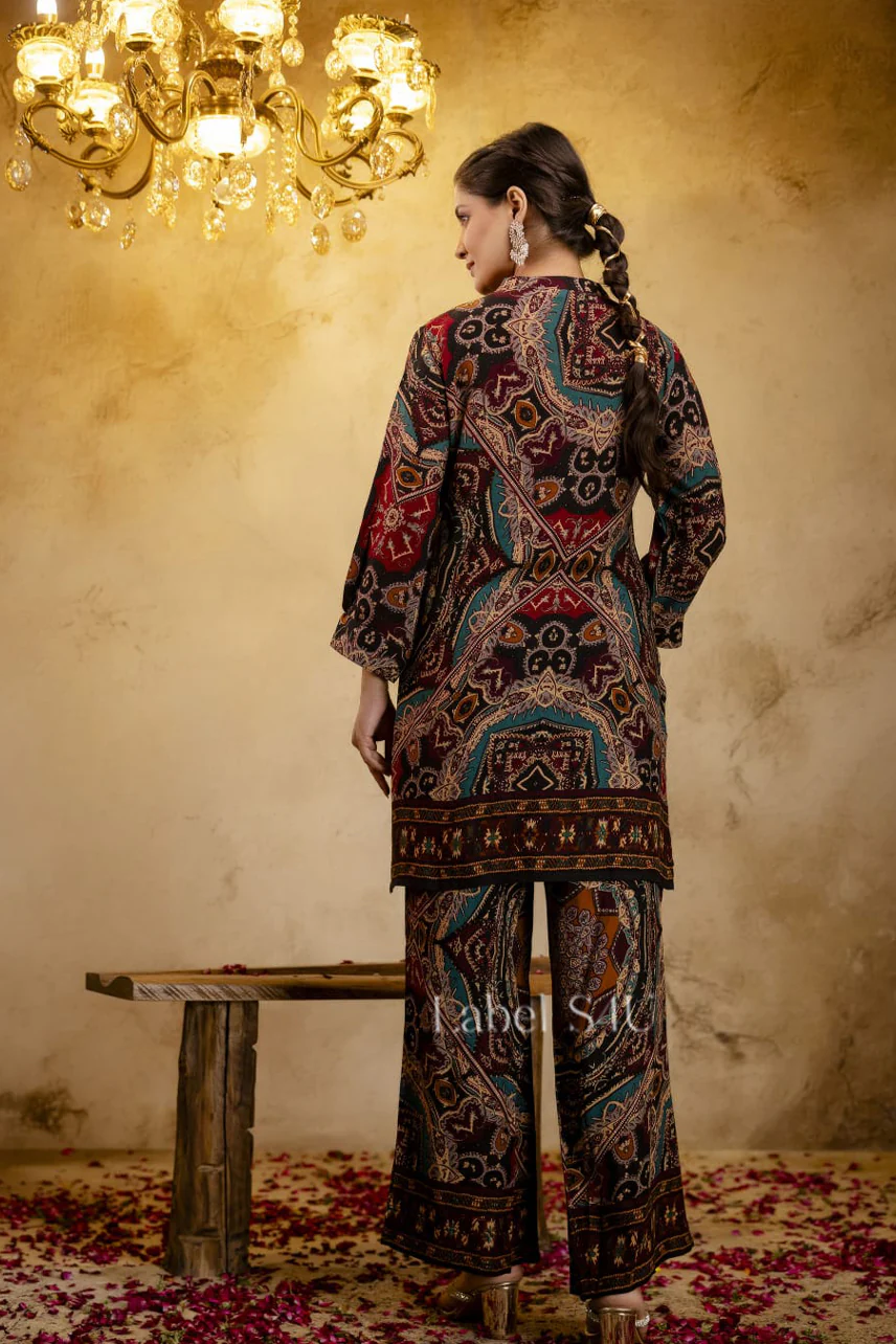 Abstract Printed-Co-ord Set - Image 3