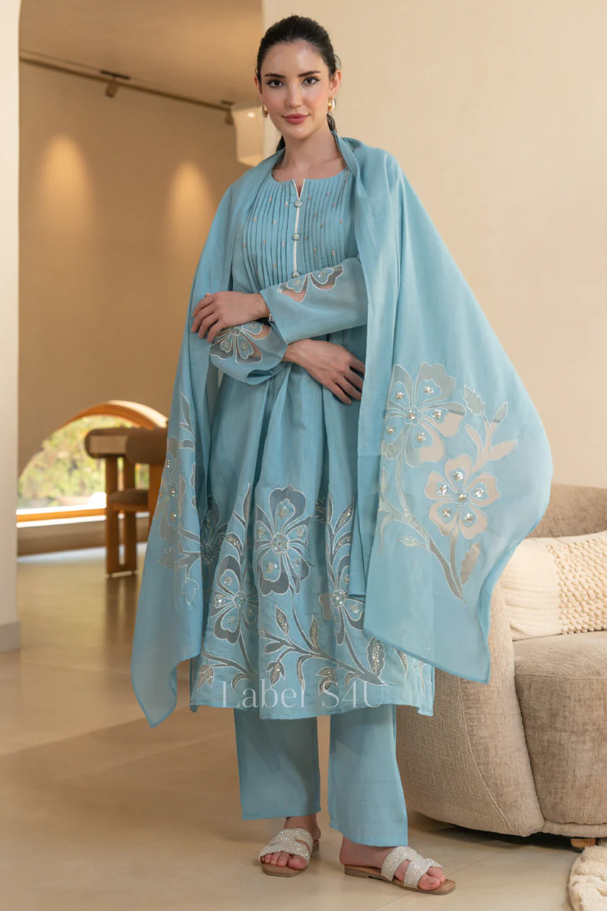 Bloomline Embroidered Anarkali Set - Image 3