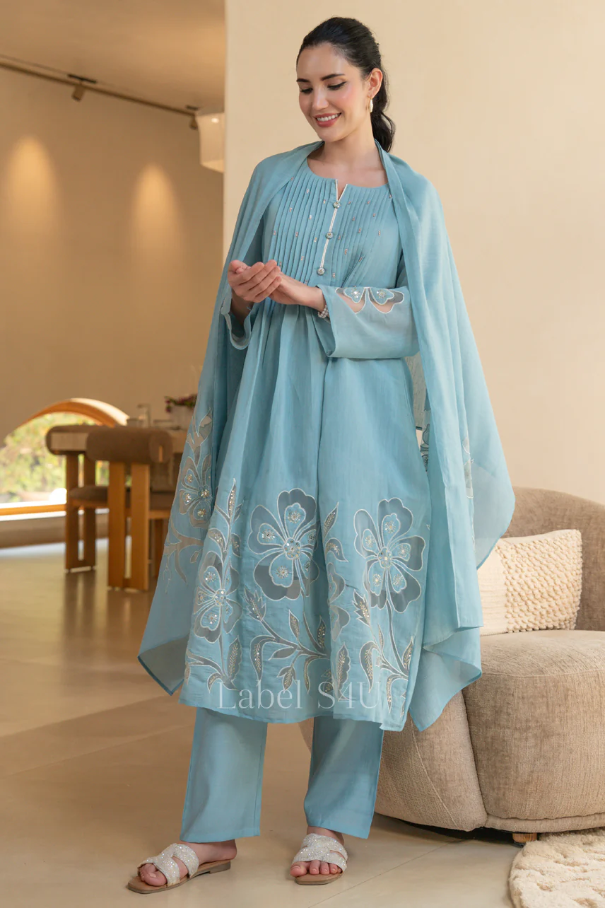 Bloomline Embroidered Anarkali Set - Image 5