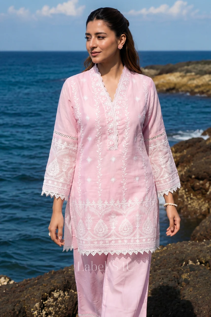 Bloomline Embroidered Cotton Co-ord Set - Image 4