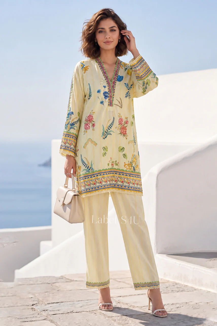 Bloomscape Printed Cotton Co-ord Set