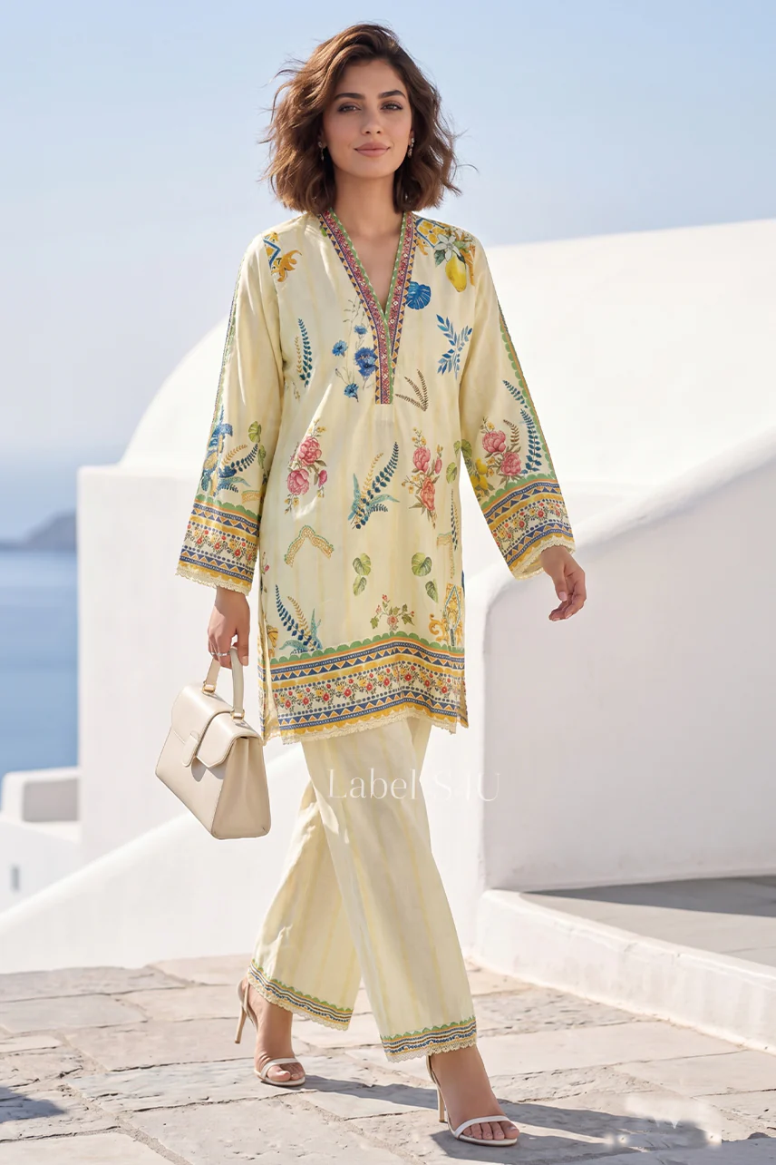 Bloomscape Printed Cotton Co-ord Set - Image 3