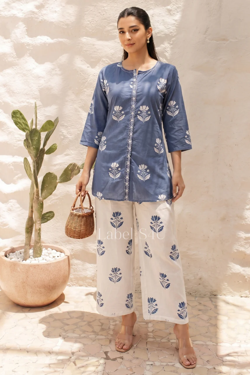 Bluebell Printed Cotton Co-ord Set
