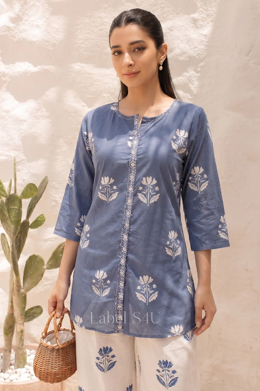 Bluebell Printed Cotton Co-ord Set - Image 2