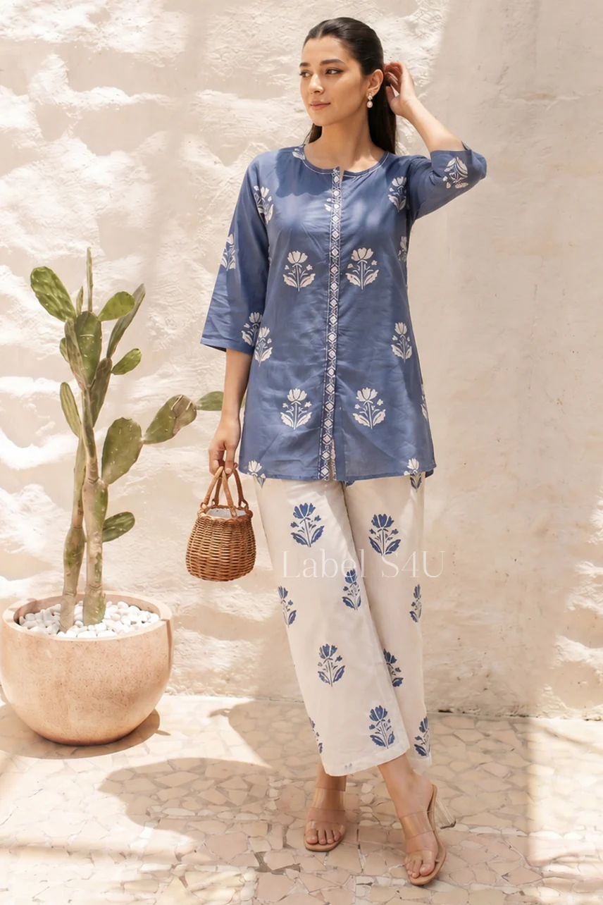 Bluebell Printed Cotton Co-ord Set - Image 3