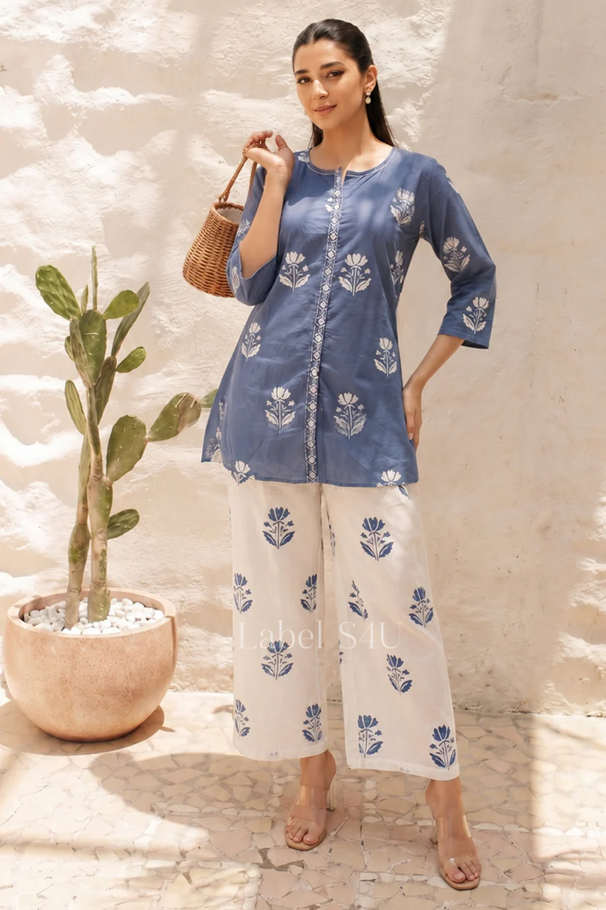 Bluebell Printed Cotton Co-ord Set - Image 4