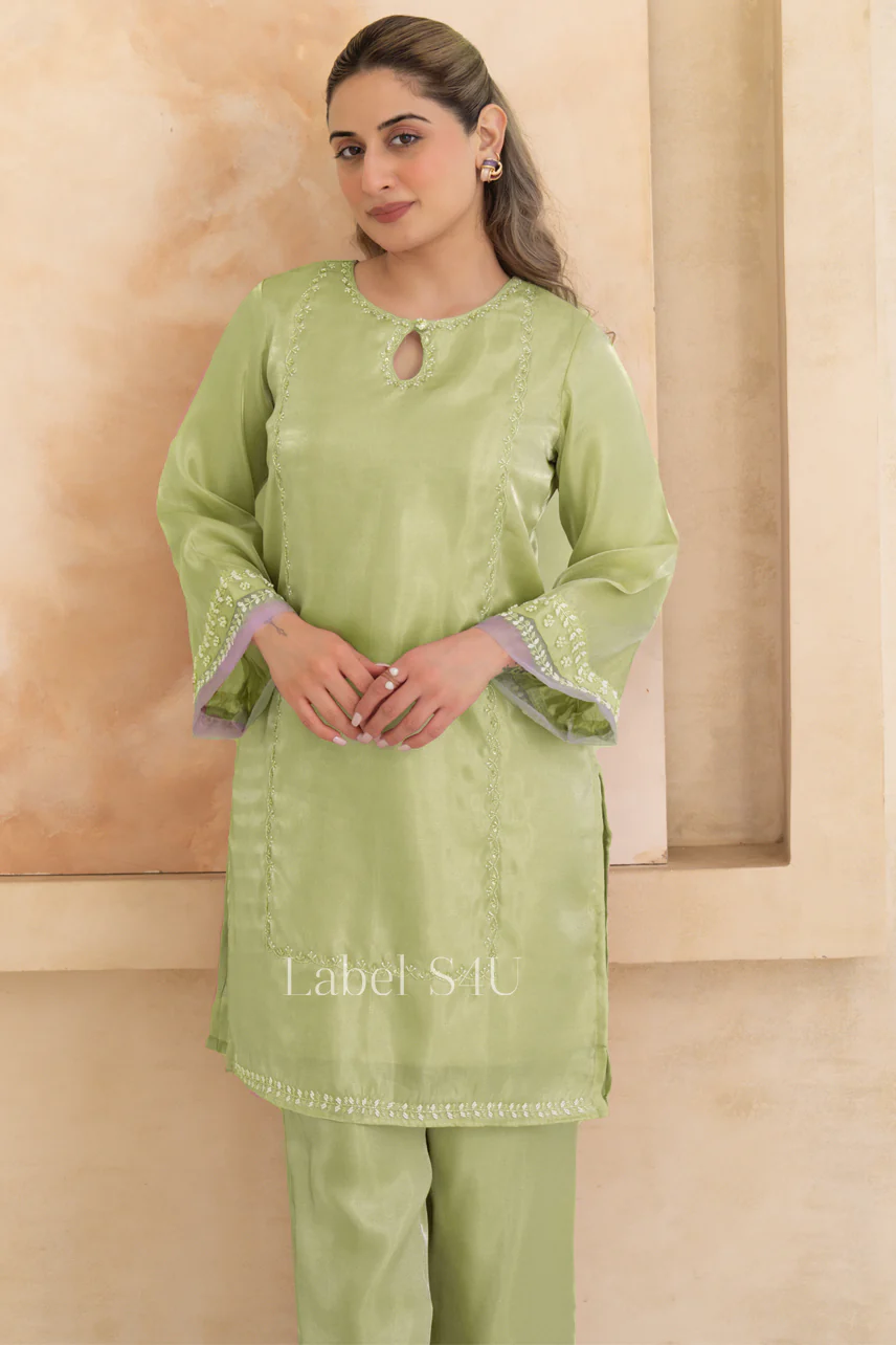Blush Embellished Tissue Co-ord Set - Image 8