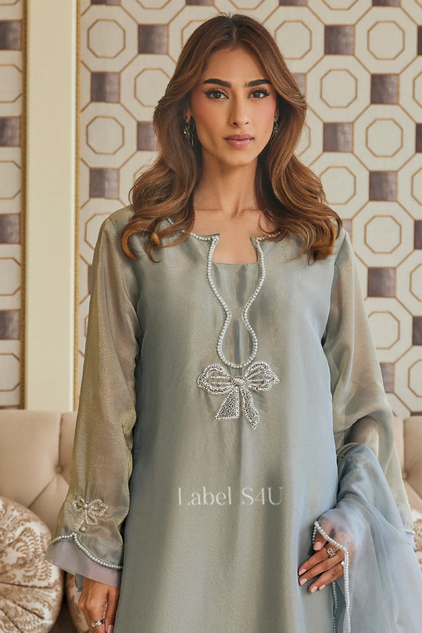 Cute Bow Handwork –Suit Set - Image 2