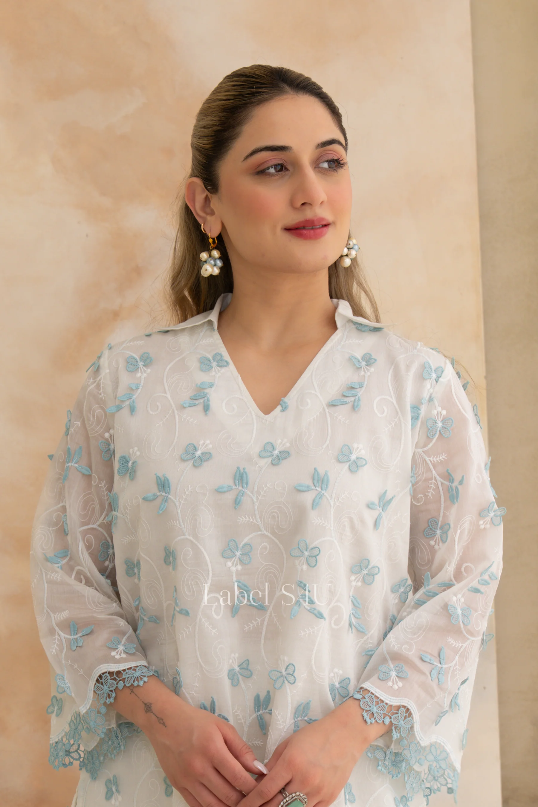 Butterfly Applique Cotton Co-ord Set - Image 2