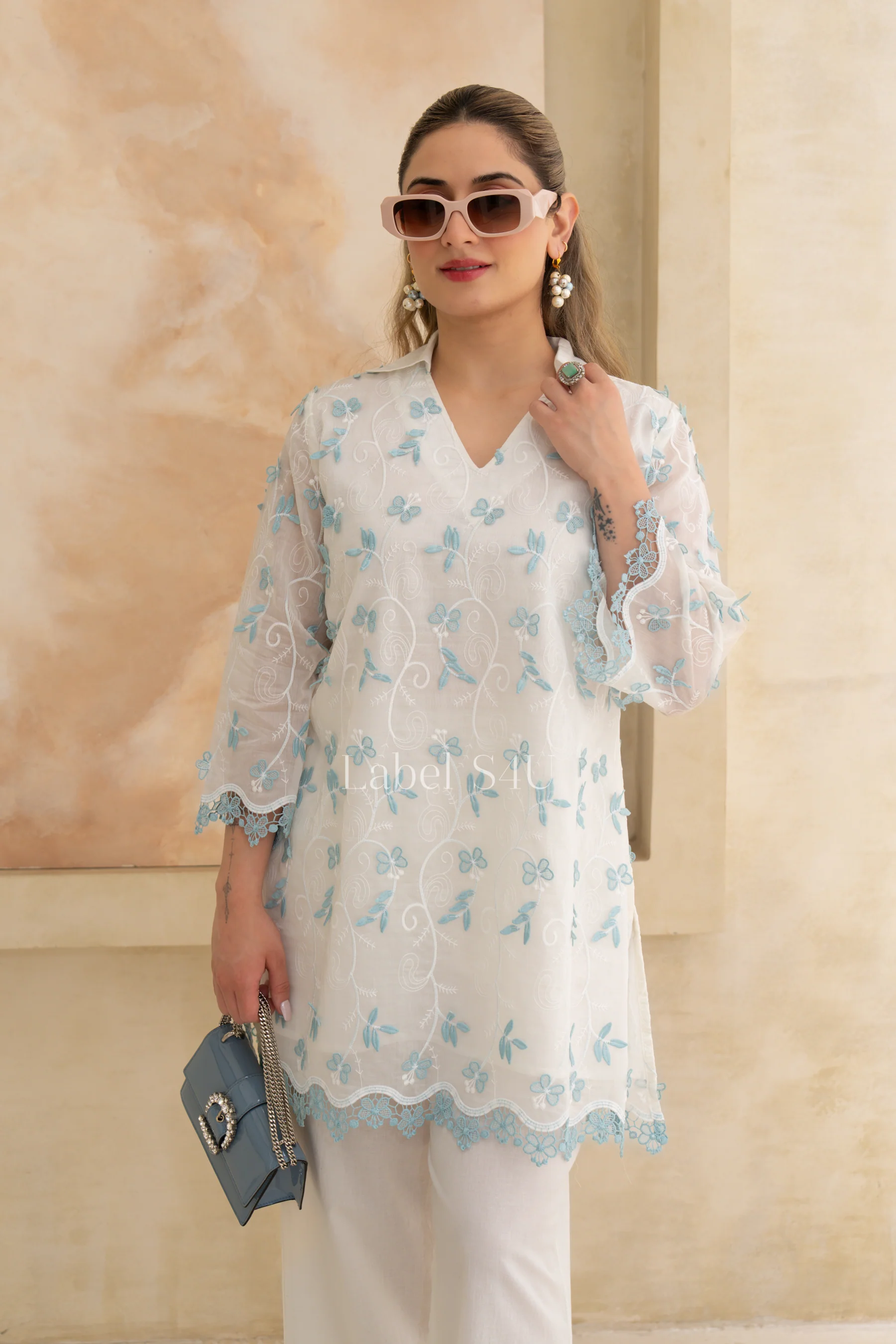 Butterfly Applique Cotton Co-ord Set - Image 3
