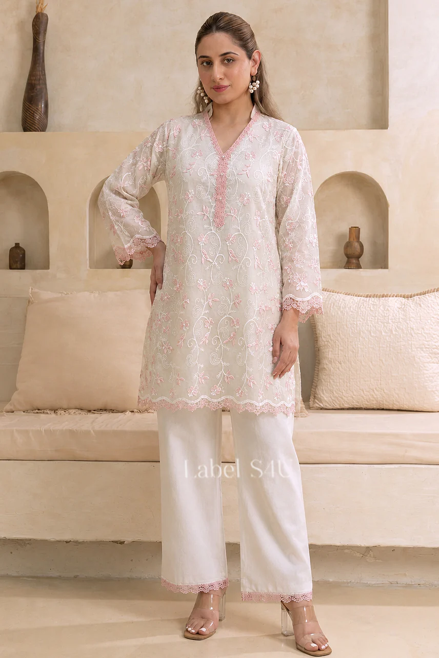 Butterfly Applique Cotton Co-ord Set - Image 4