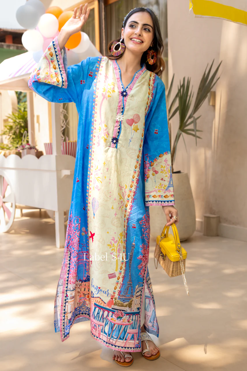 Carnival Cotton Blend Kaftan Set