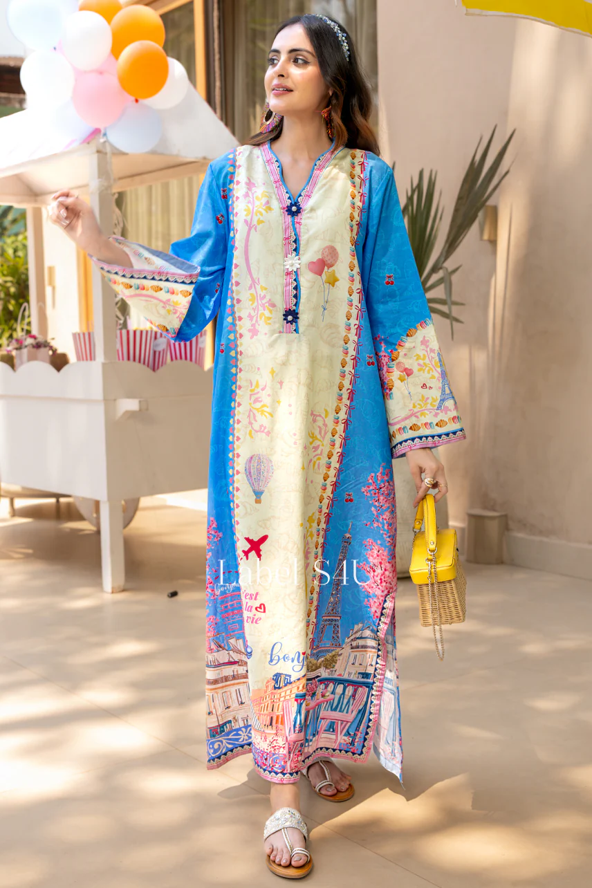 Carnival Cotton Blend Kaftan Set - Image 5