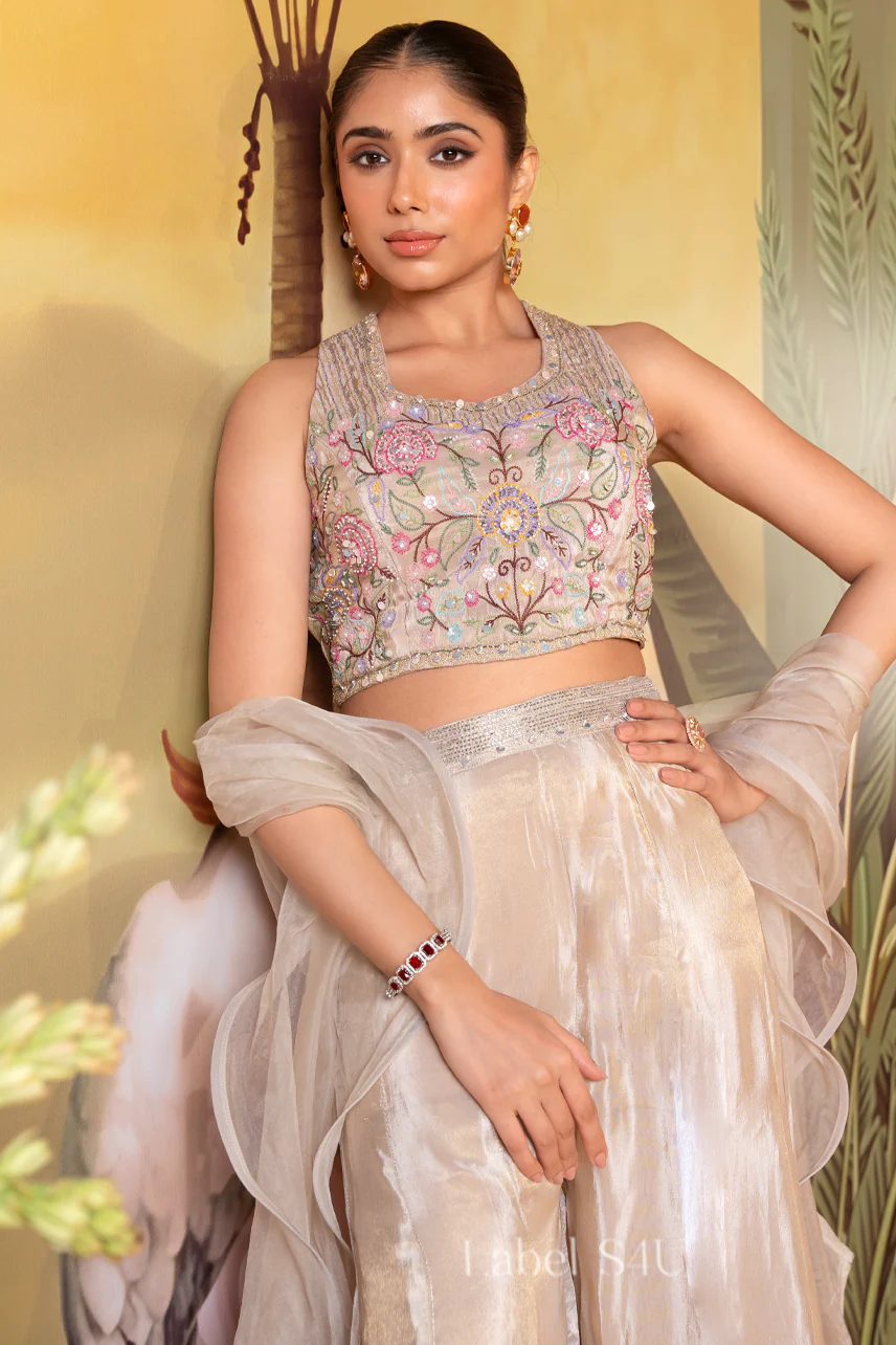 Champagne Glow-Palazzo Set - Image 3