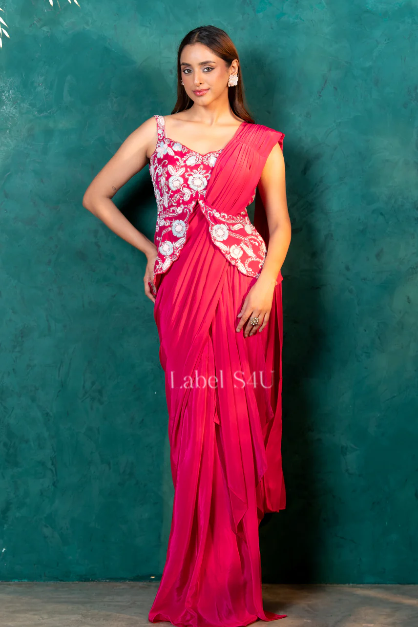 Charming-Pre Draped Saree