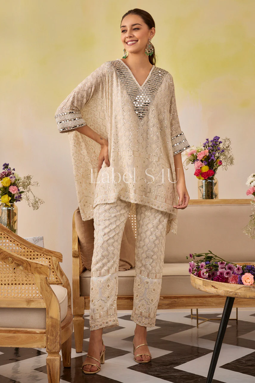 Chikankari Sparkle Fiesta Co-ord Set - Image 3