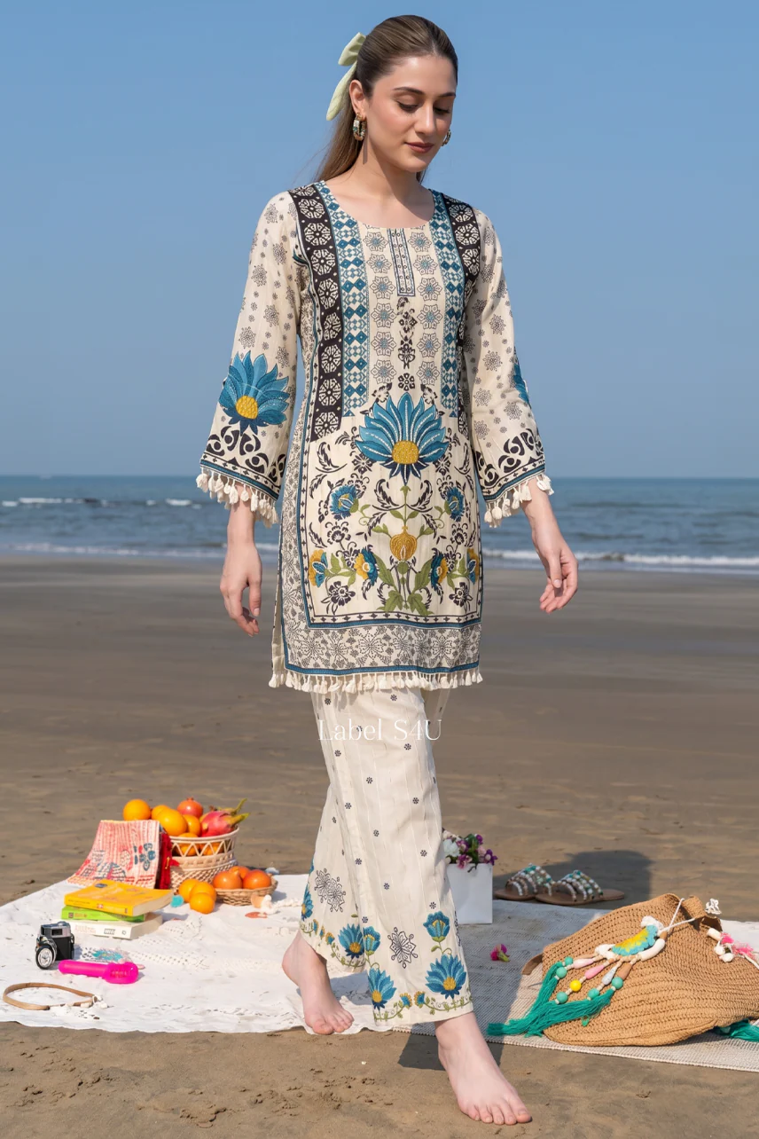 Crimson Lotus Boho Co-ord Set
