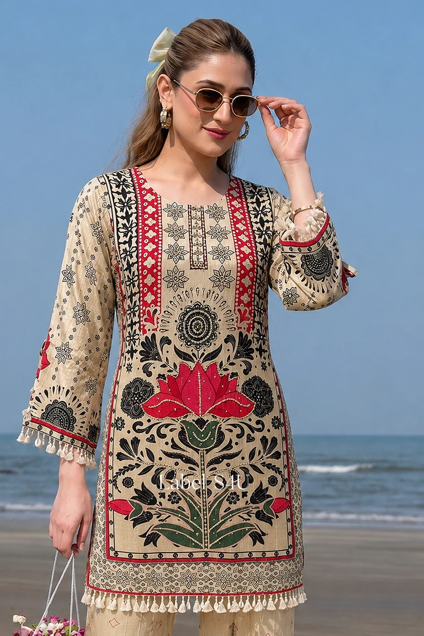 Crimson Lotus Boho Co-ord Set - Image 10