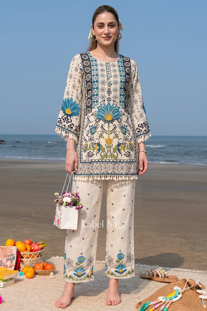 Crimson Lotus Boho Co-ord Set - Image 3
