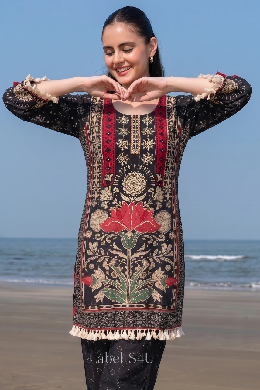Crimson Lotus Boho Co-ord Set - Image 6