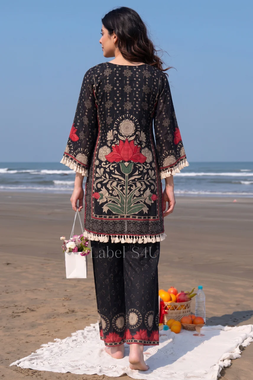 Crimson Lotus Boho Co-ord Set - Image 7
