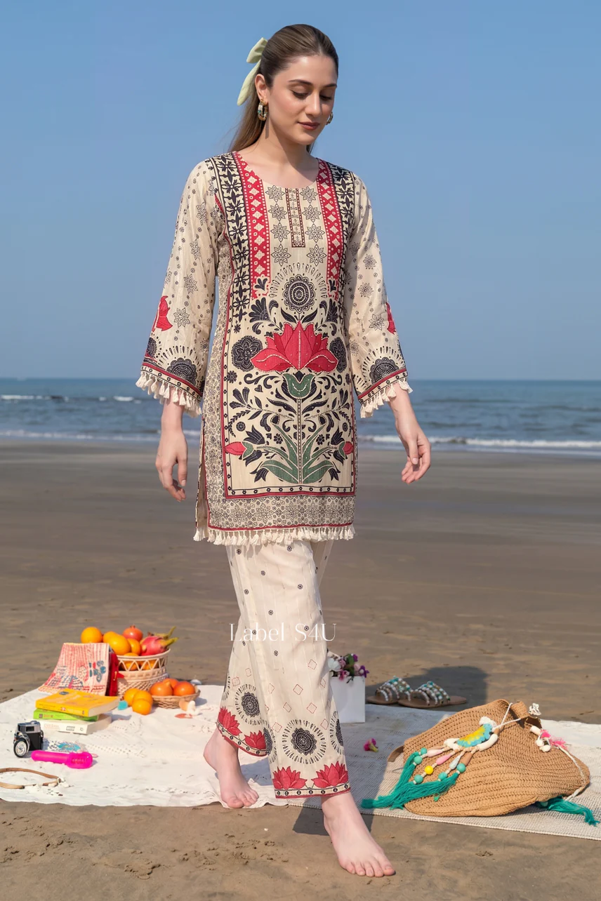 Crimson Lotus Boho Co-ord Set - Image 9