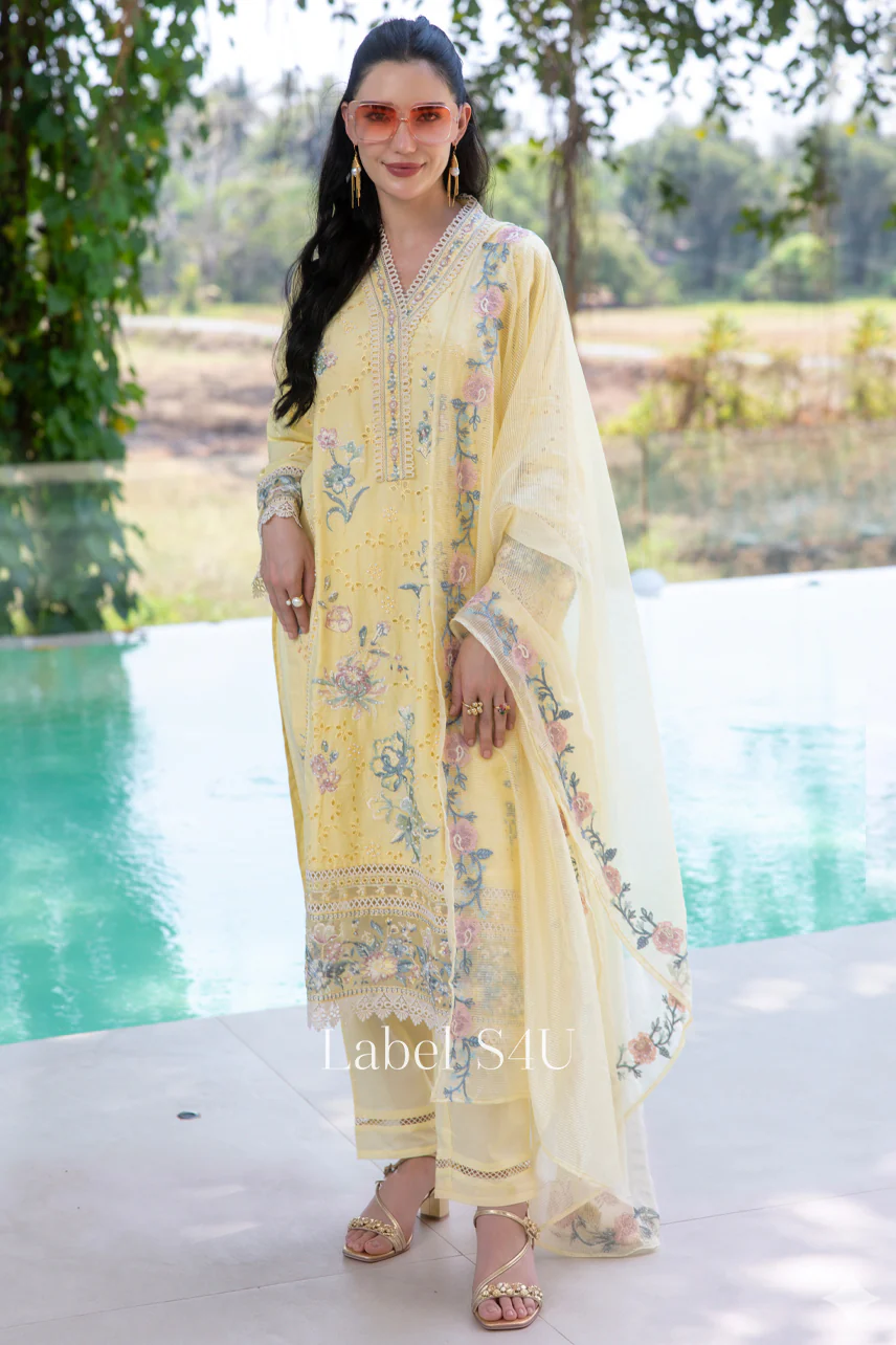Delight Floral Embroidered Suit Set - Image 3