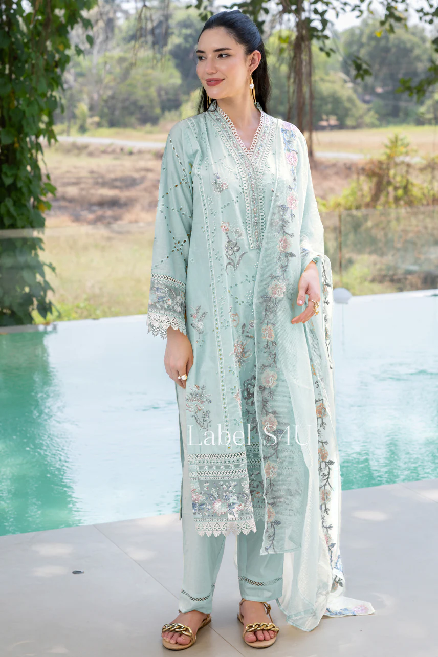 Delight Floral Embroidered Suit Set - Image 6