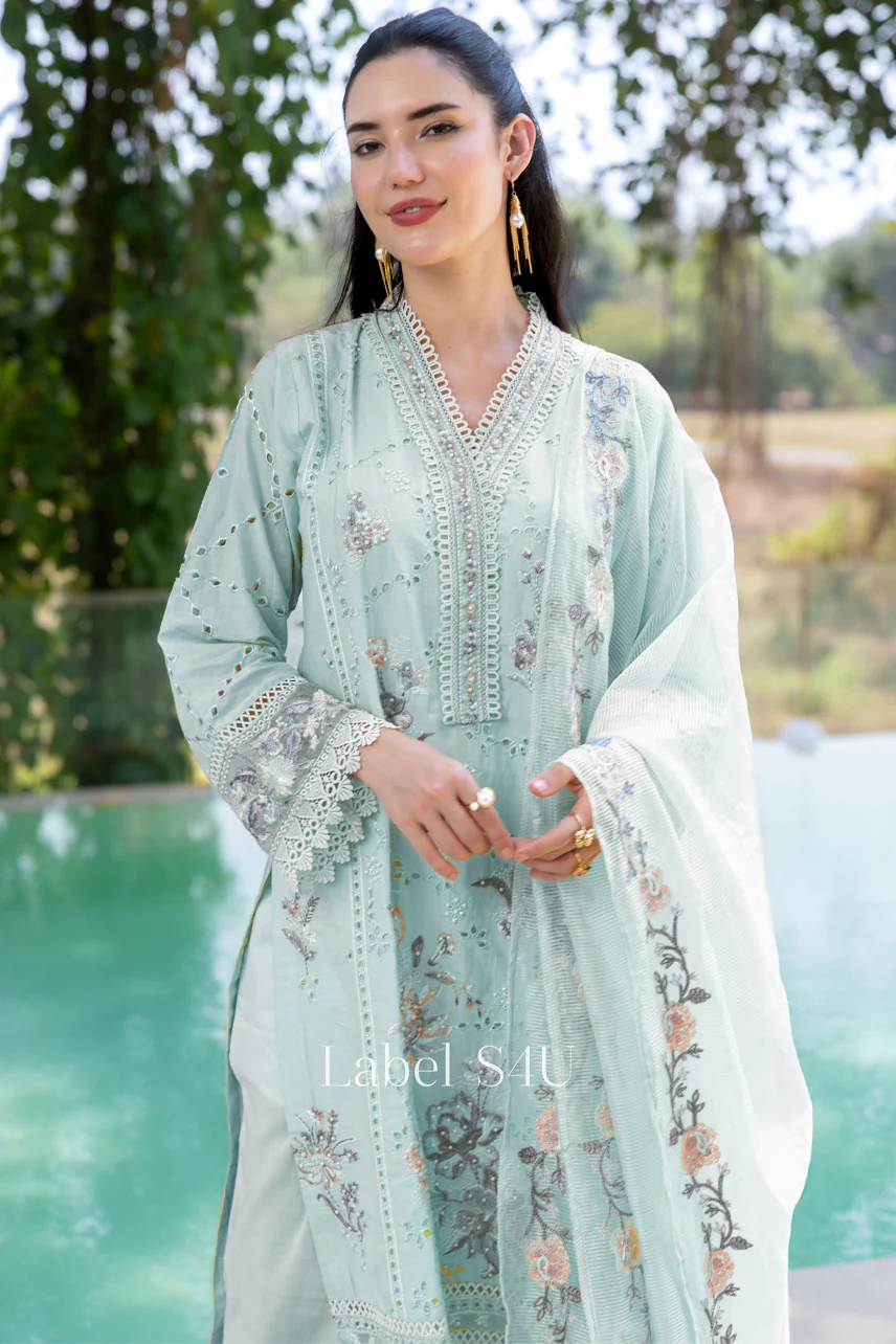 Delight Floral Embroidered Suit Set - Image 9
