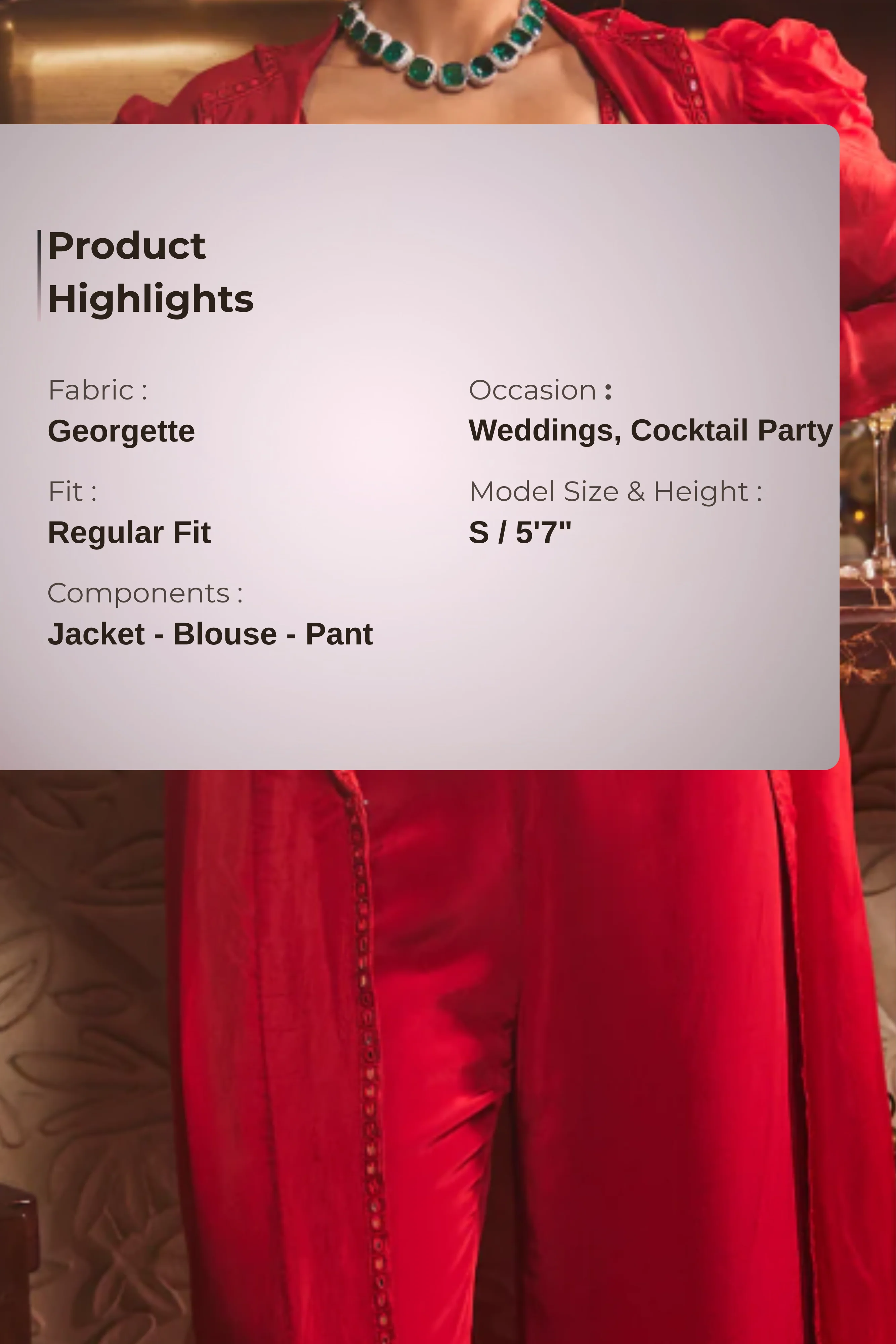 Dil Se Dazzling-Jacket Set - Image 4