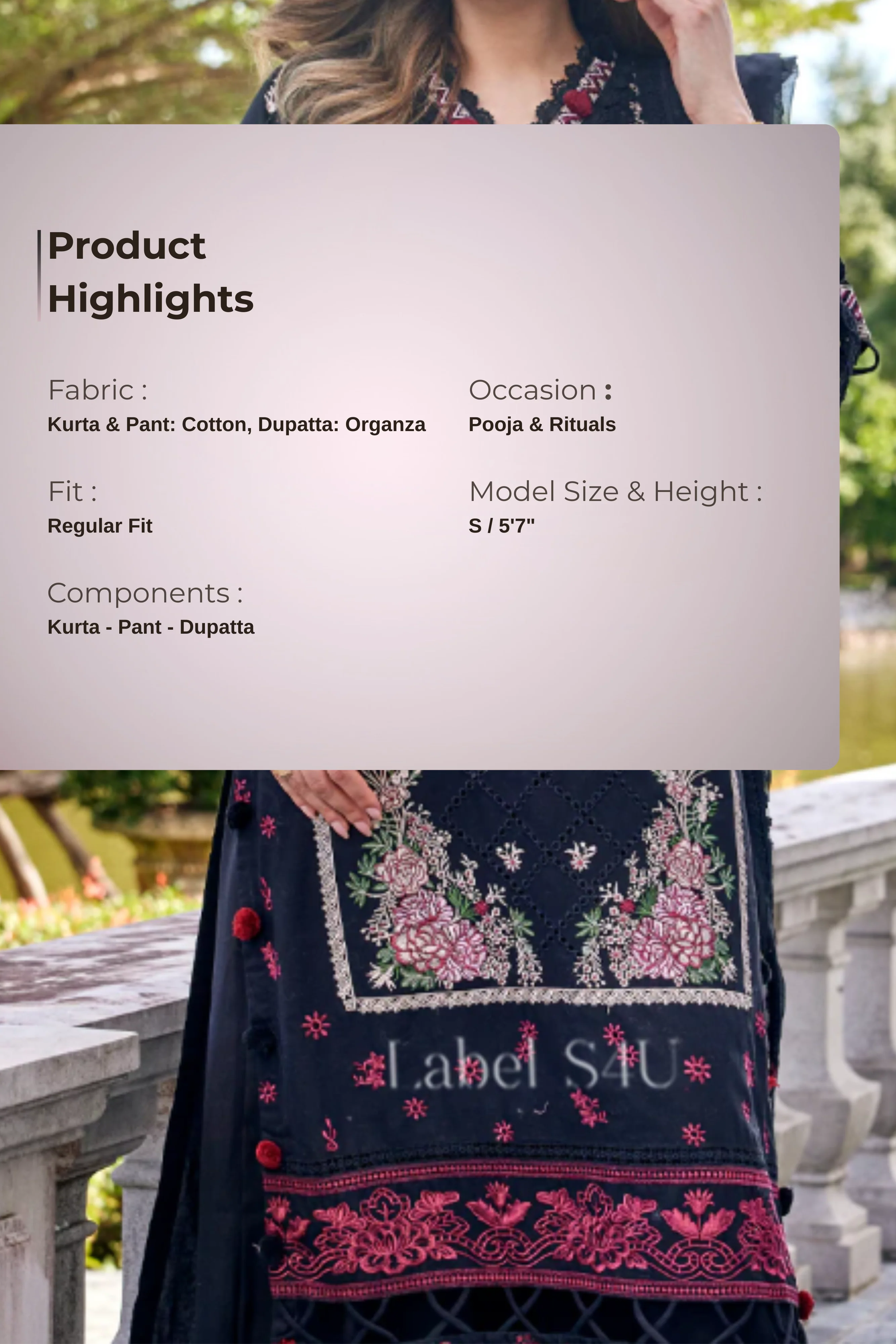 Fitoor-e-Gul Embroidered Suit Set - Image 4