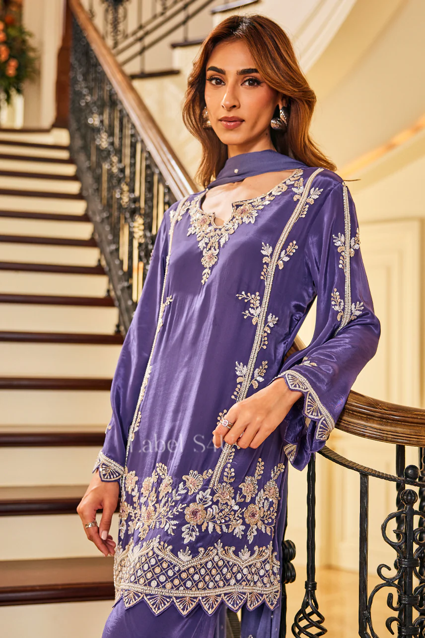 Fiza Handwork-Palazzo Set - Image 2