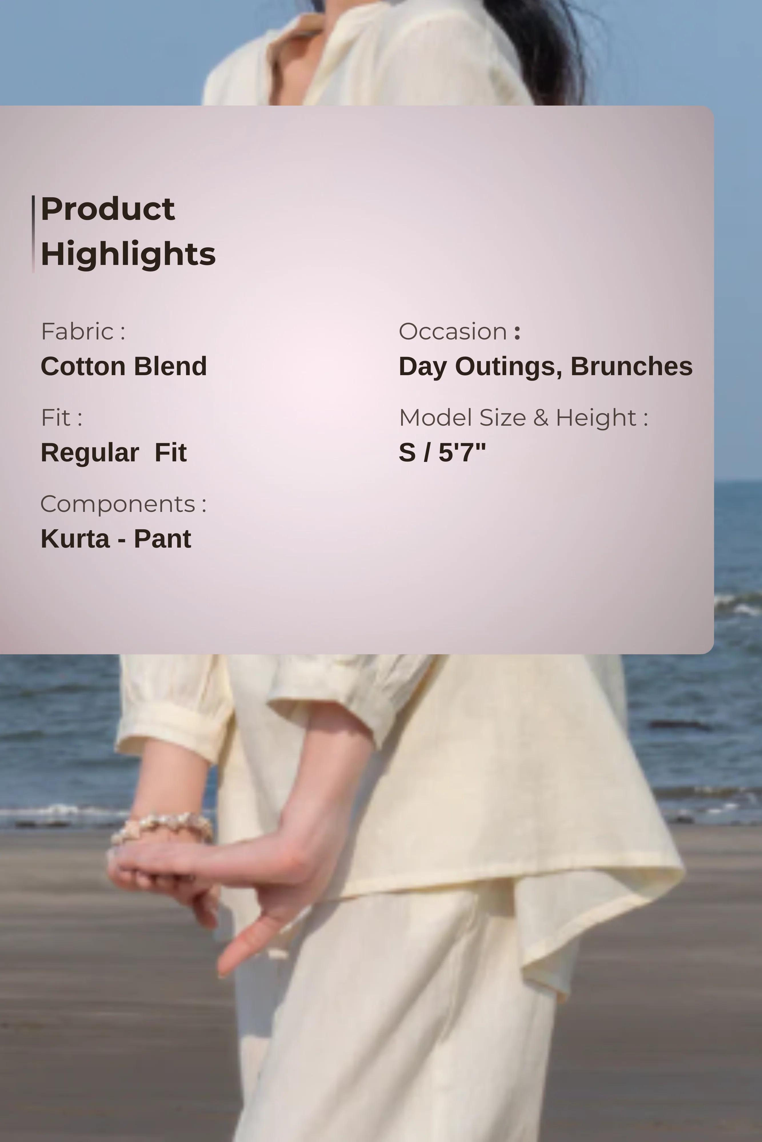Floral Hues Embroidered Cotton Co-ord Set - Image 5