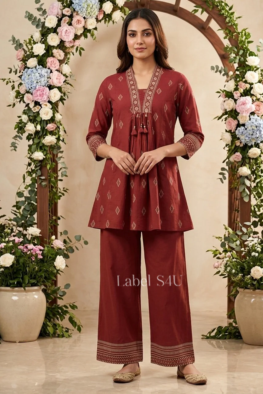Graceful Cotton Printed Co-ord Set