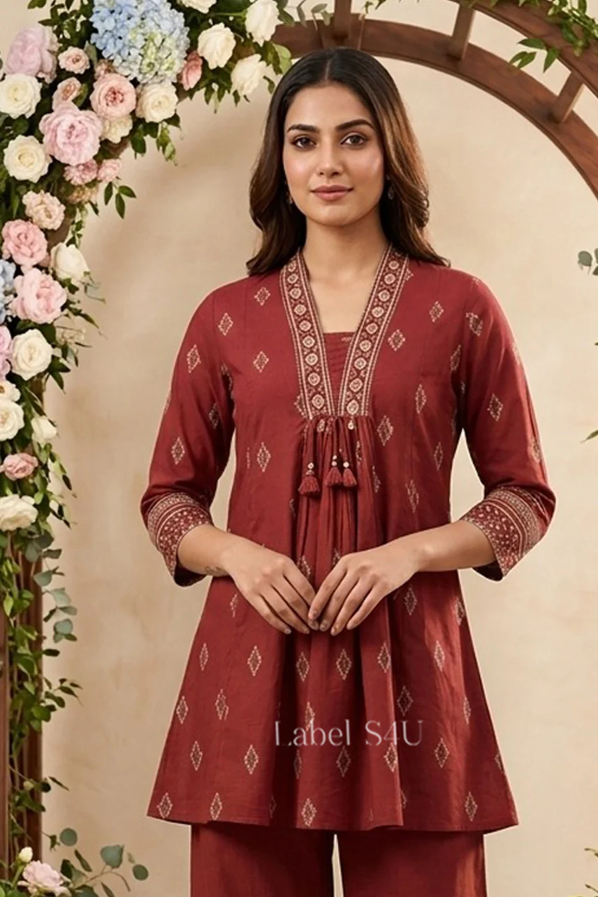 Graceful Cotton Printed Co-ord Set - Image 2