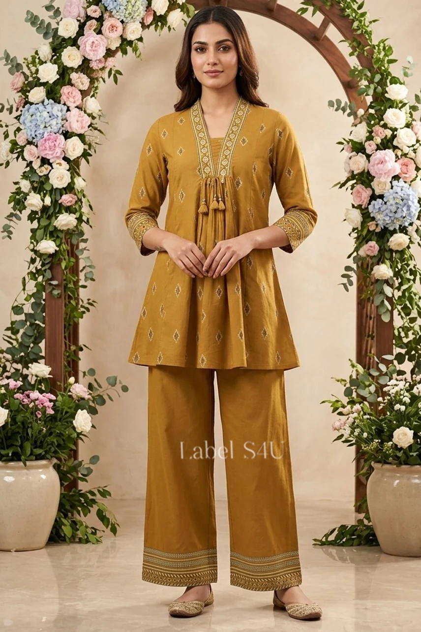 Graceful Cotton Printed Co-ord Set - Image 3