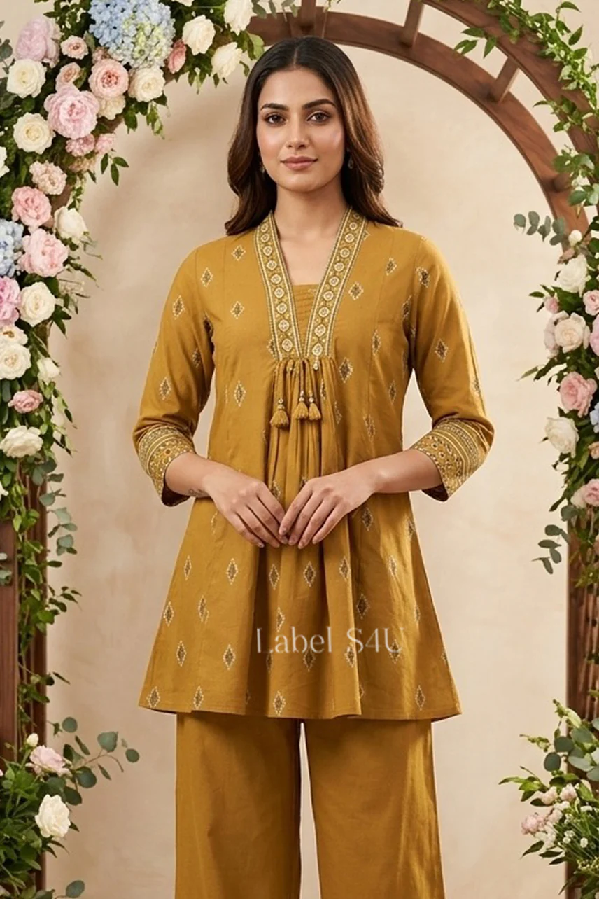 Graceful Cotton Printed Co-ord Set - Image 4