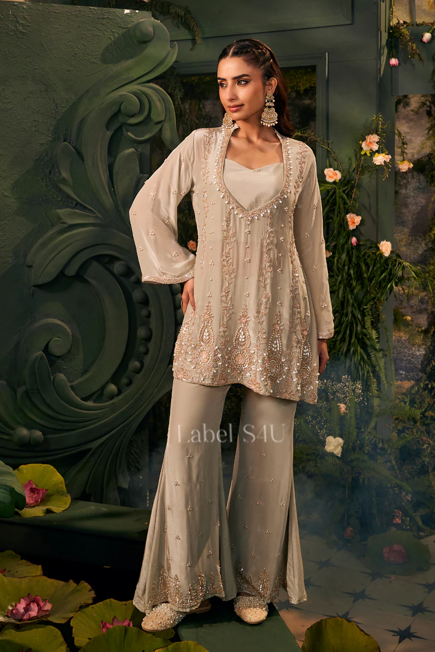 Grey Handwork-Co-ord Set