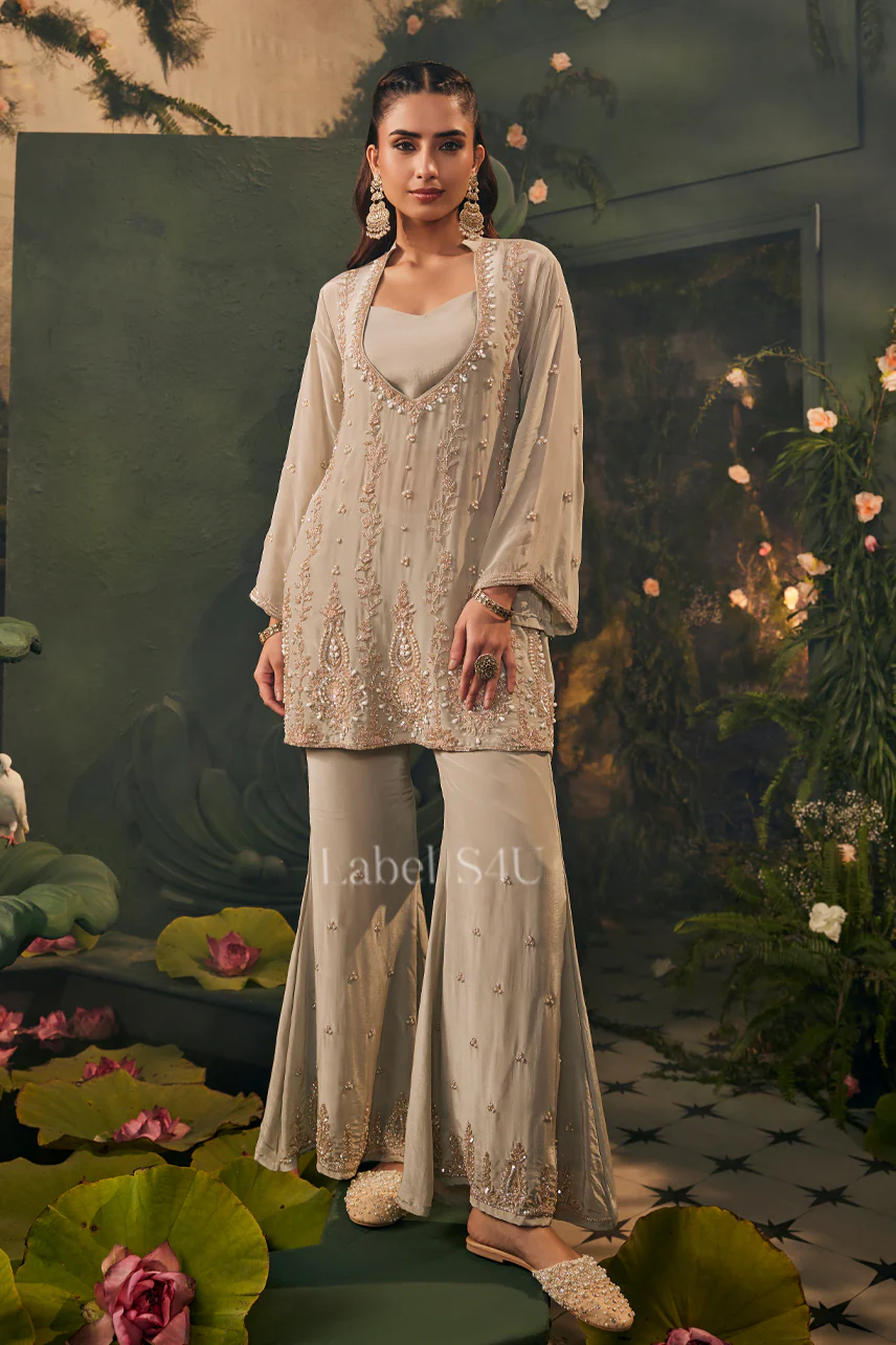 Grey Handwork-Co-ord Set - Image 2