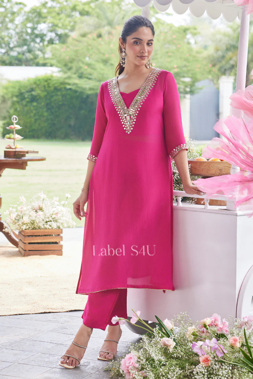 Gulaabi Glow- Co-ord Set