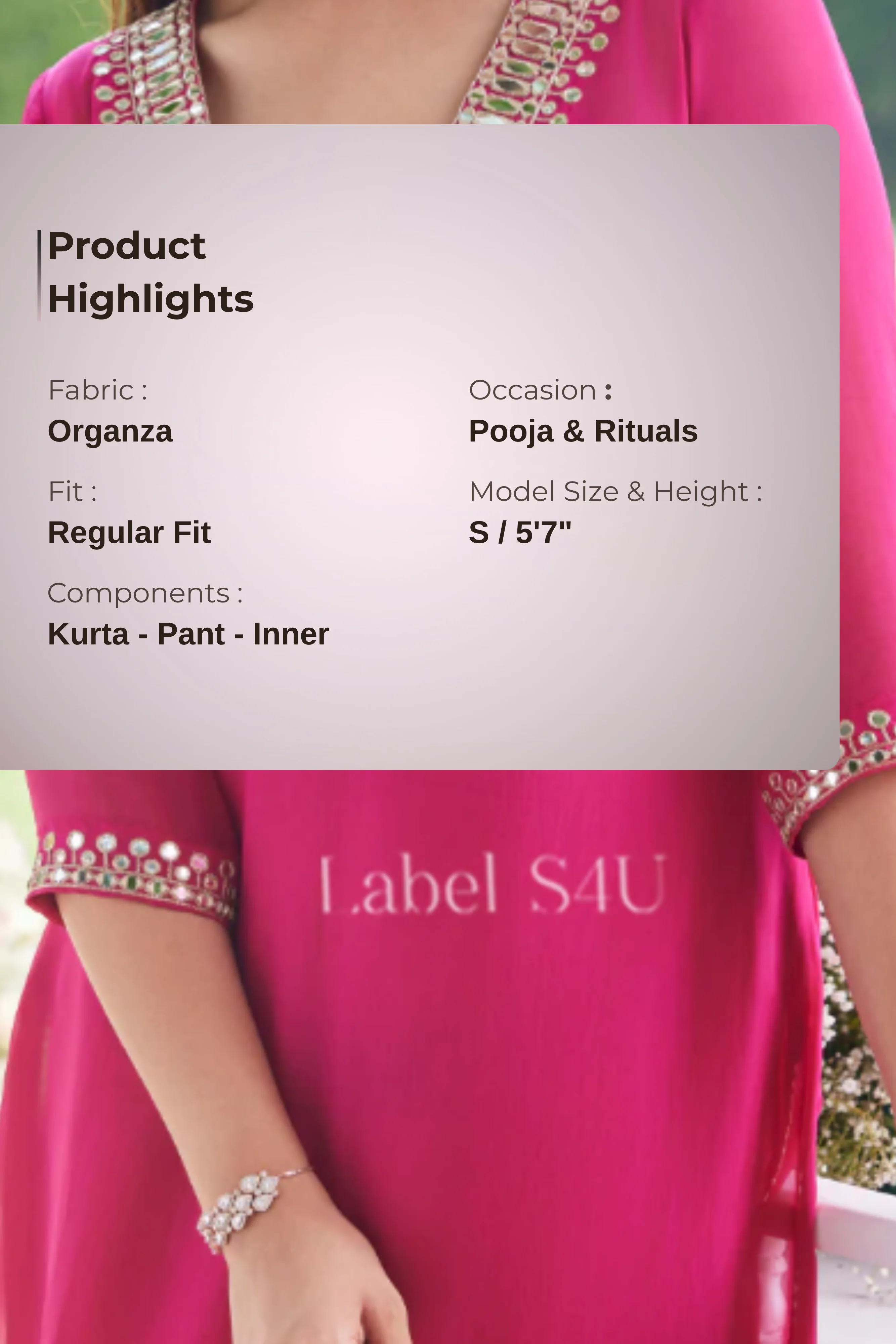 Gulaabi Glow- Co-ord Set - Image 3