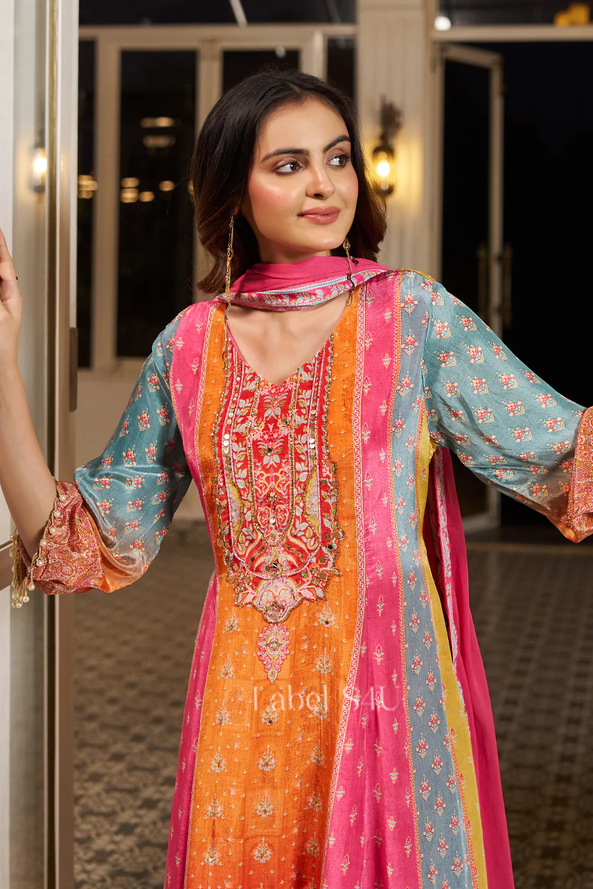 Gulbahaar Jashn Printed-Anarkali Set - Image 2