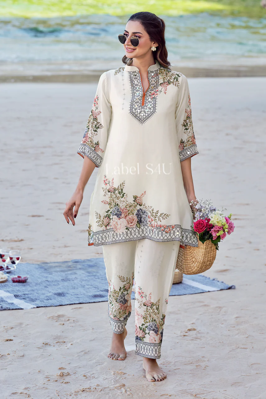 Gulzaar Ivory-Co-Ord Set